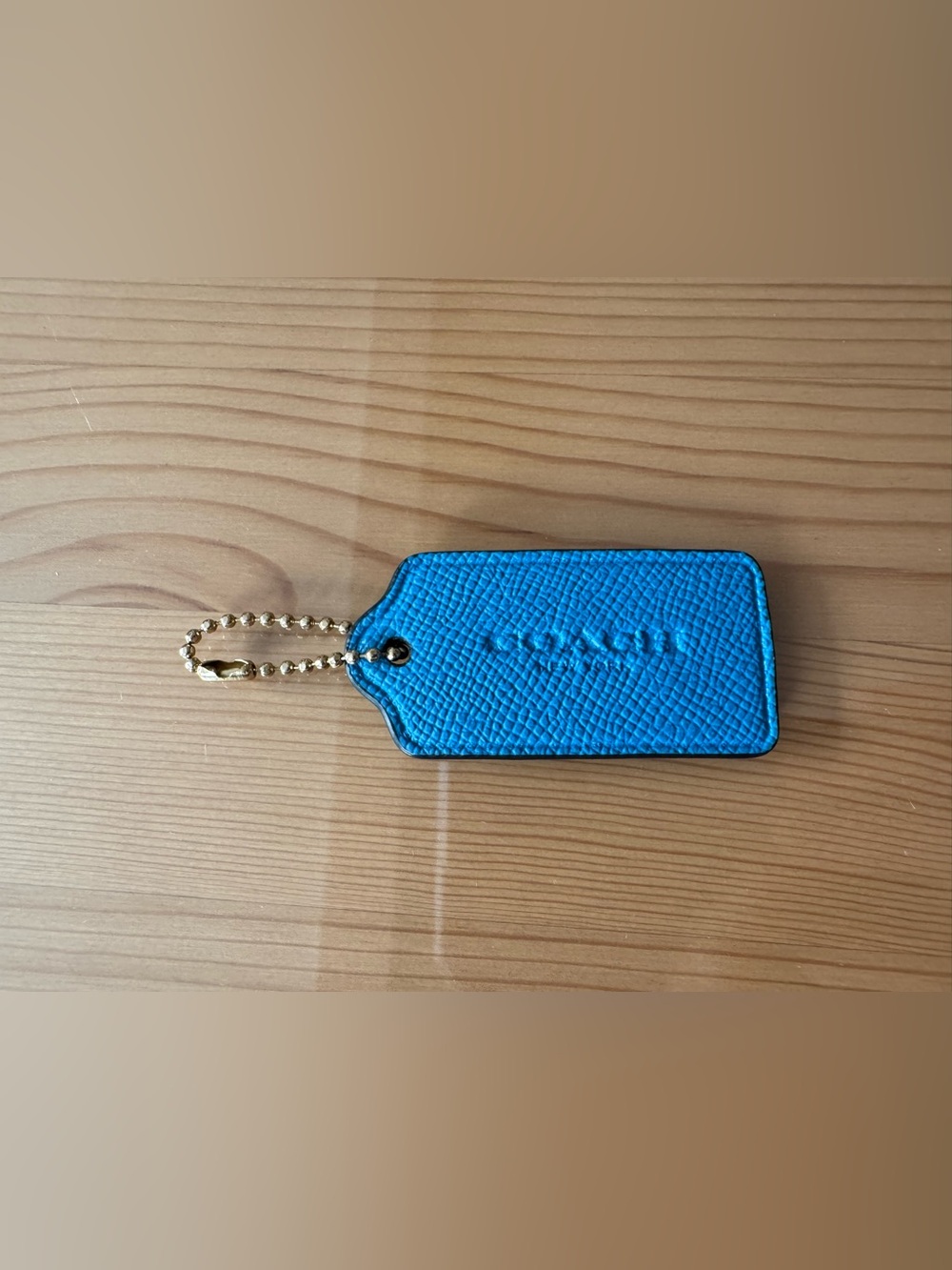 Coach Bright Blue Hang Tag